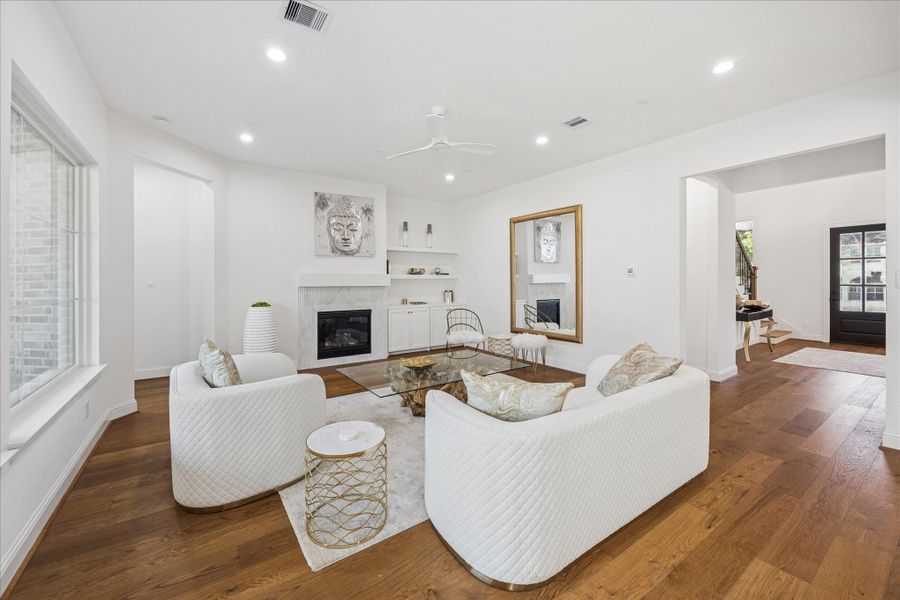 Furnished interior view inside a new home in , Houston (Image 12).