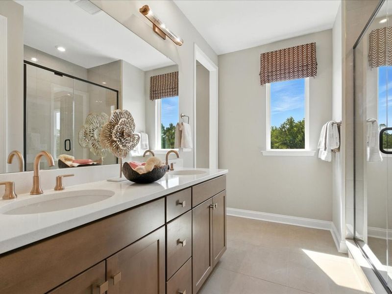 Representative furnished interior of a home built from the Sawyer by Tri Pointe Homes in Grahym at Southbridge, Fort Mill (Image 31).