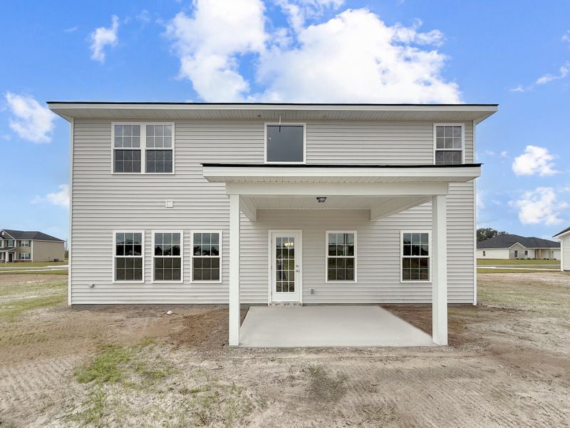 Exterior details and patio area of a home in Tibet Road at Sassafras, Allenhurst (Image 2).