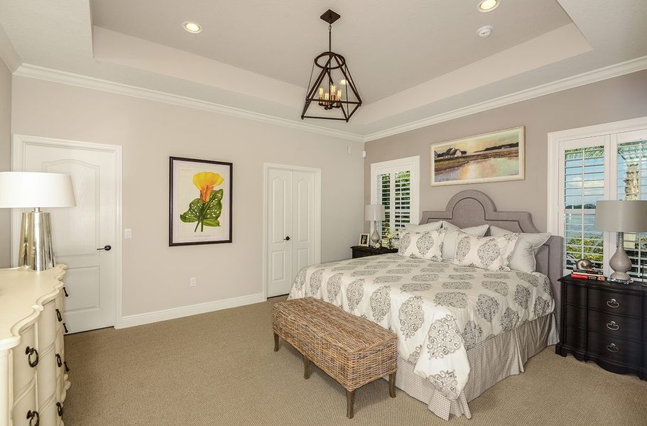 Representative furnished interior of a home built from the Fresh Spring by Neal Communities in SkySail, Naples (Image 10).