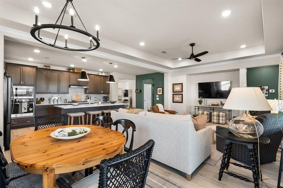 Furnished interior view inside a new home in Robson Ranch Texas, Denton (Image 9).