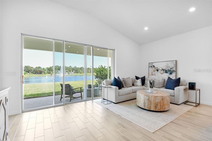 Furnished interior view inside a new home in Ardisia Park, New Smyrna Beach (Image 14).
