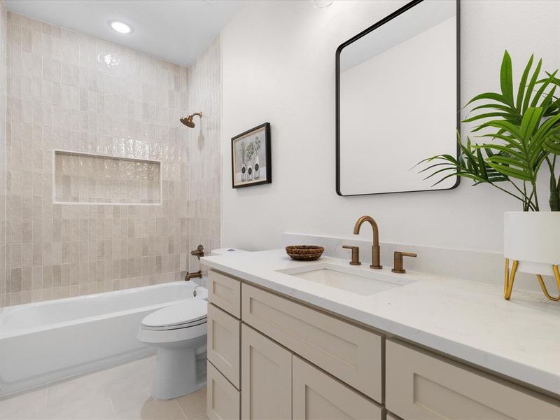 Furnished interior view inside a new home in , Fort Worth (Image 6).
