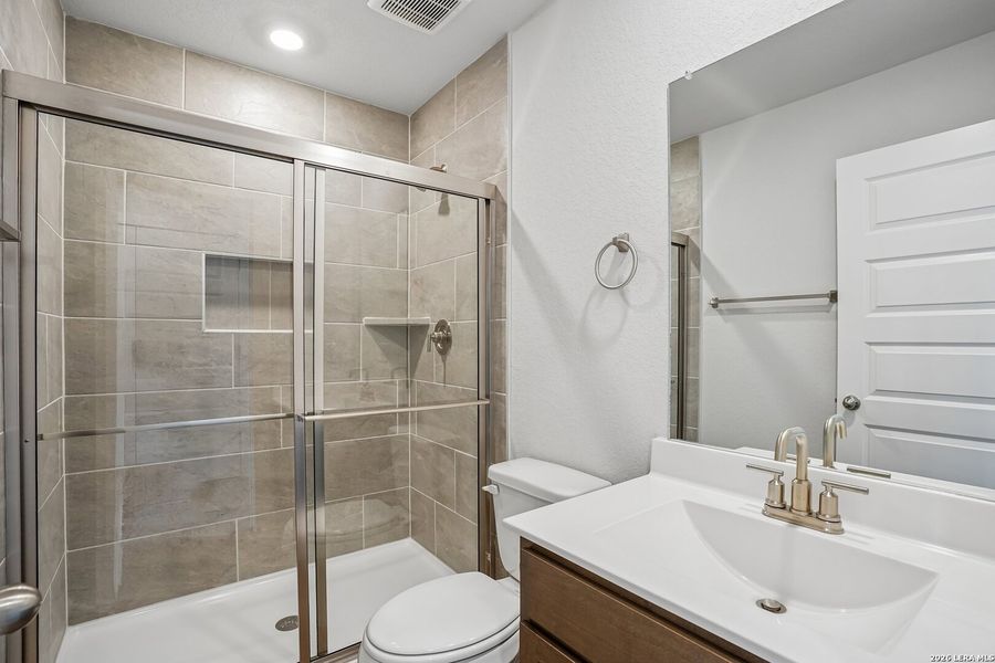 Furnished interior view inside a new home in August Fields, New Braunfels (Image 9).