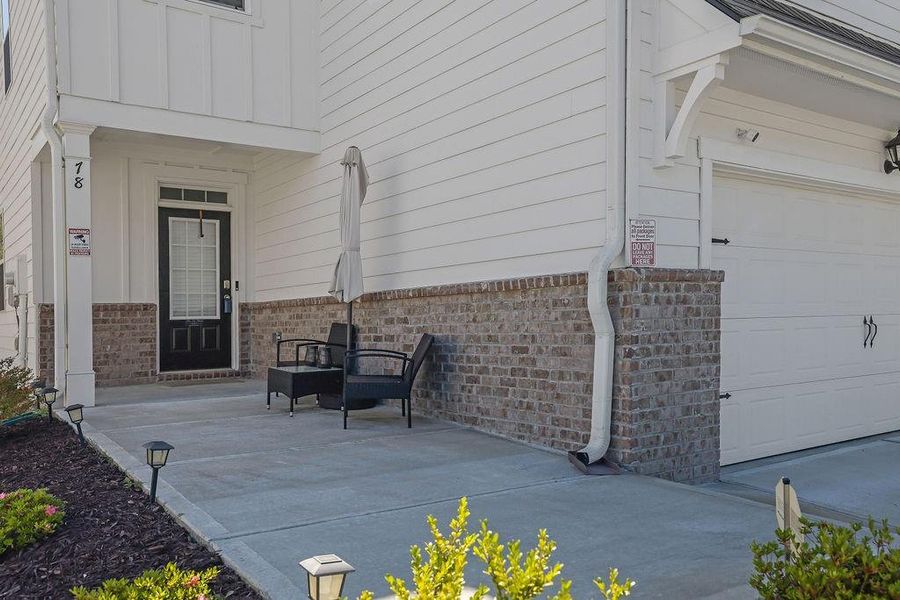 Exterior details and patio area of a home in Etowah Preserve, Dawsonville (Image 4).