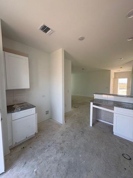 View from Kitchen looking into Gathering Room