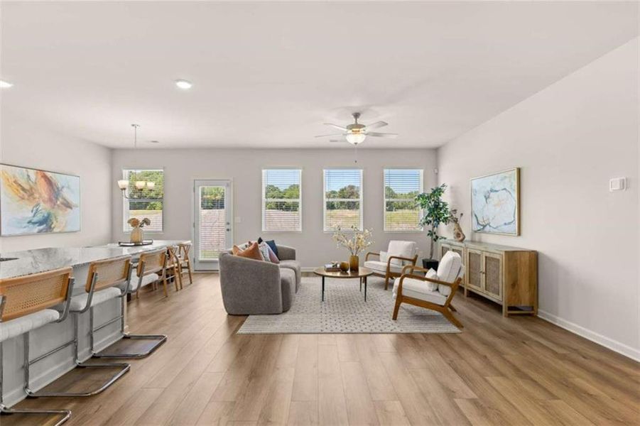 Furnished interior view inside a new home in Hillbrooke Preserve, Conyers (Image 4).