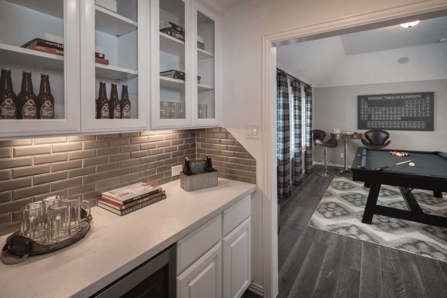 Representative Game Room Kitchenette - some options shown Representative Game Room Kitchenette - some options shown