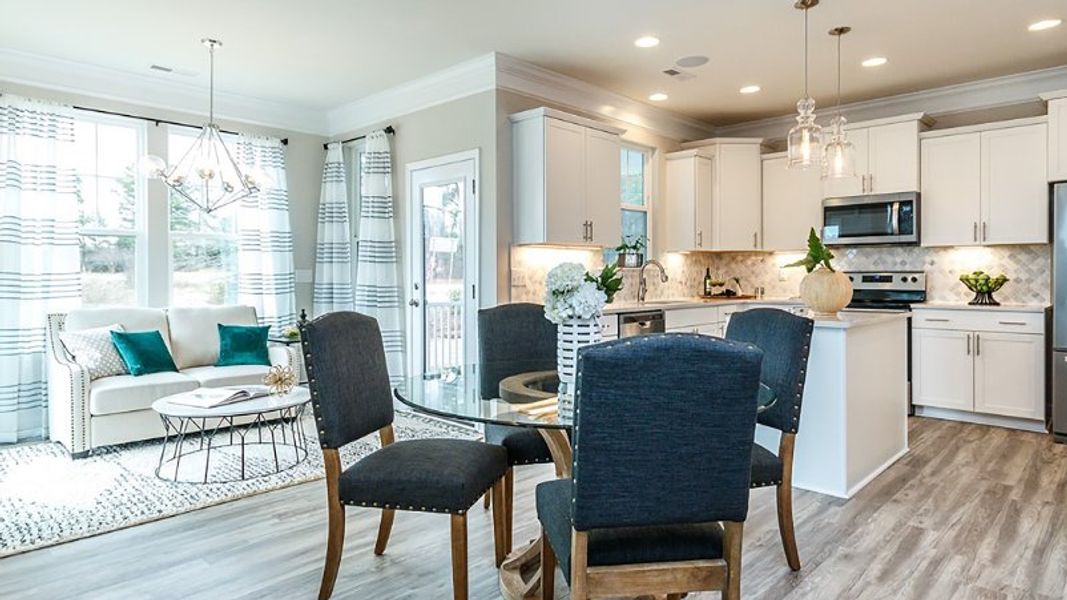 Furnished interior view inside a new home in Sidney Creek Single Family, Zebulon (Image 7).