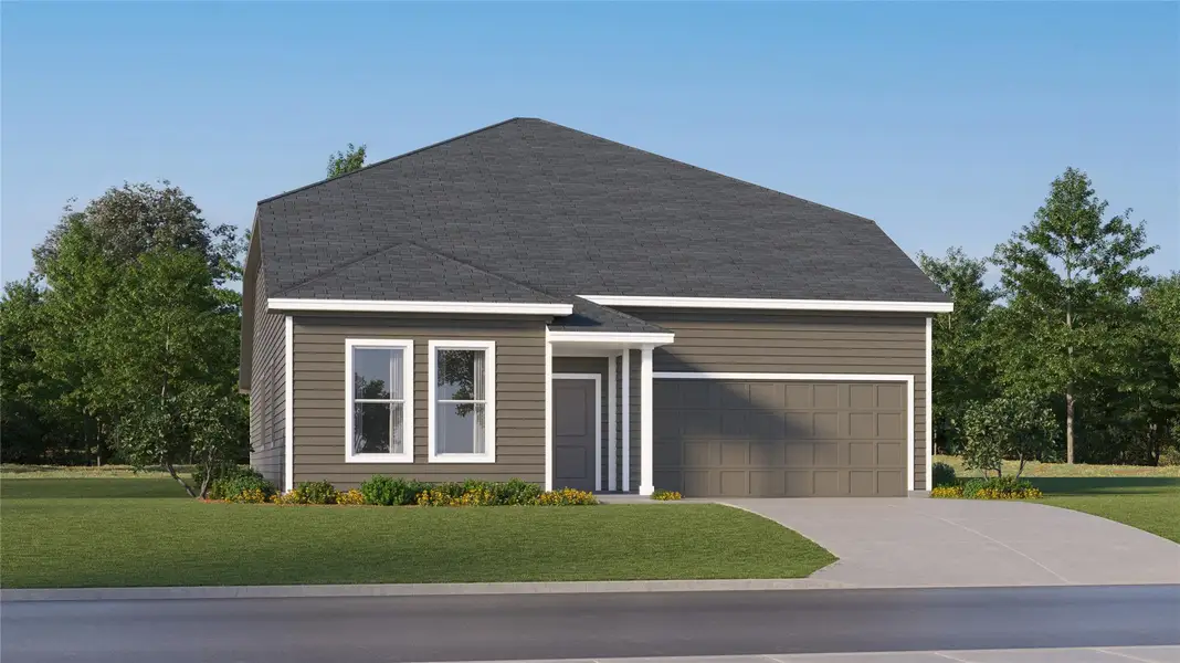 Front exterior of a new home in , Salado, TX, highlighting curb appeal (Image 1). Front exterior of a new home in , Salado, TX, highlighting curb appeal (Image 1).