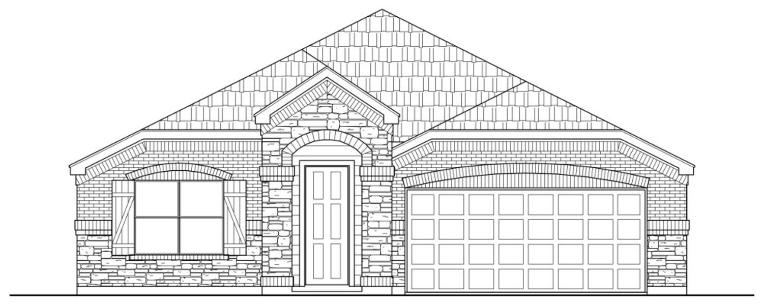 Representative rendering of the exterior for the 2256 by Texas Homes (Image 7).
