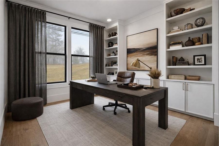 Furnished interior view inside a new home in , Buford (Image 12).
