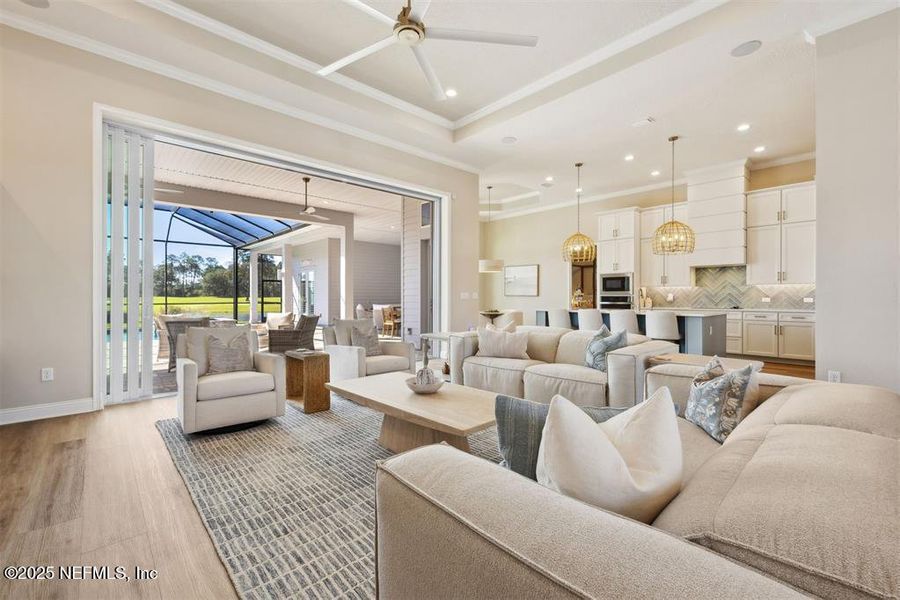 Furnished interior view inside a new home in Amelia National, Fernandina Beach (Image 3). Furnished interior view inside a new home in Amelia National, Fernandina Beach (Image 3).