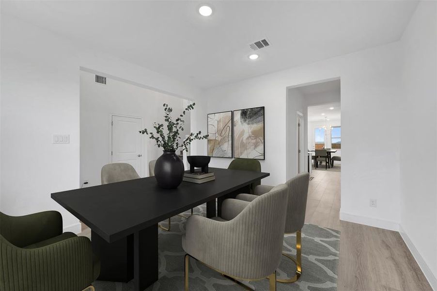 Furnished interior view inside a new home in Timberbrook, Justin (Image 26).