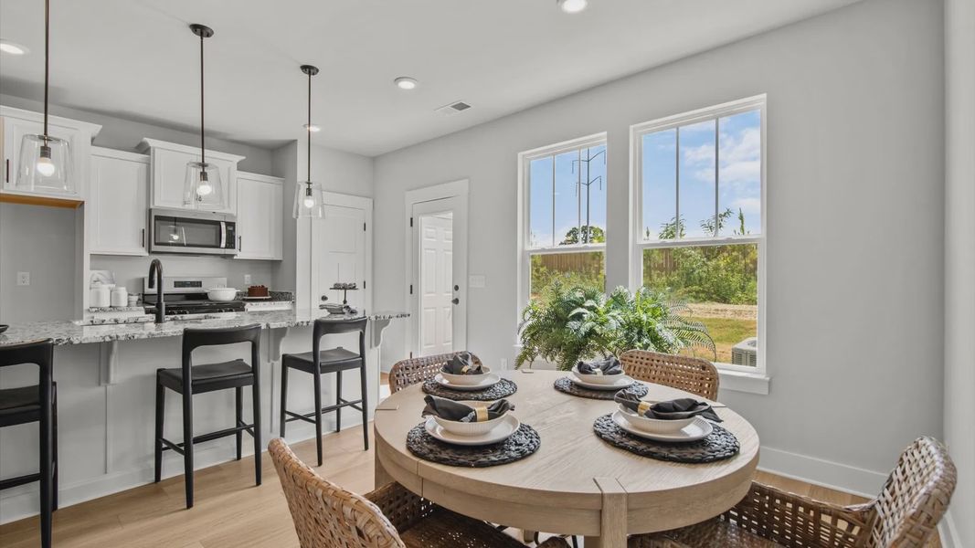 Luxe 2 story townhomes with garage,  elevated ceilings, walk-in closets, & 9-foot kitchen island near Downtown Greenville, SC