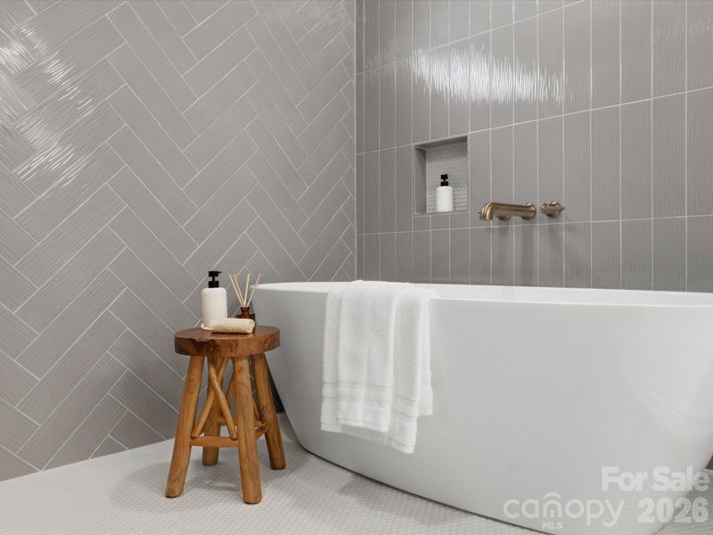 Close-up of interior finishes inside a home in , Charlotte (Image 22).