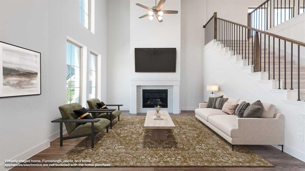 Furnished interior view inside a new home in The Parks At Wilson Creek 40', Celina (Image 6).