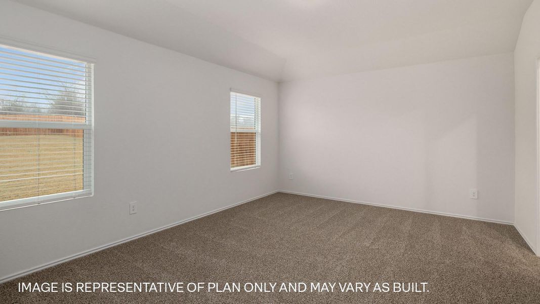 Representative unfurnished interior of a home built from the The Fairfield by D.R. Horton in Watermill, Uhland (Image 19).