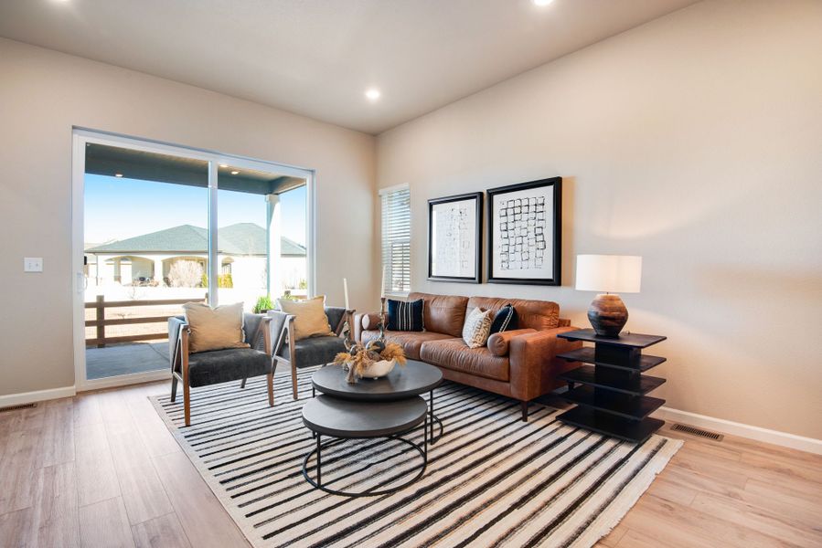 Furnished interior view inside a new home in Westside Crossing, Berthoud (Image 7).