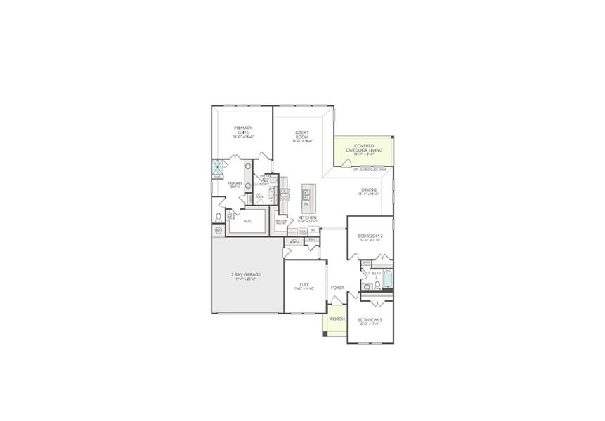 2D floor plan layout for the Brayden by Tri Pointe Homes in LaPrelle, Haslet, TX (Image 3). 2D floor plan layout for the Brayden by Tri Pointe Homes in LaPrelle, Haslet, TX (Image 3).
