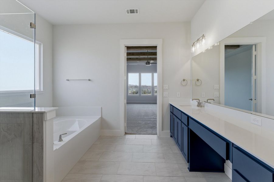 Furnished interior view inside a new home in Eagle Ridge Estates, Weatherford (Image 14).