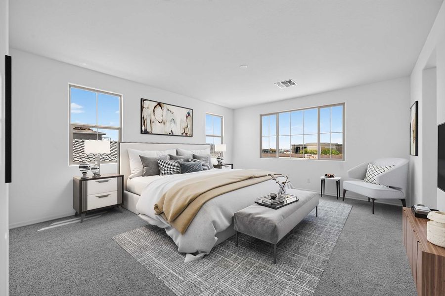 Furnished interior view inside a new home in Hawes Crossing, Mesa (Image 6).