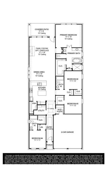 2D floor plan layout of this home in Escondido, Magnolia, TX (Image 3).
