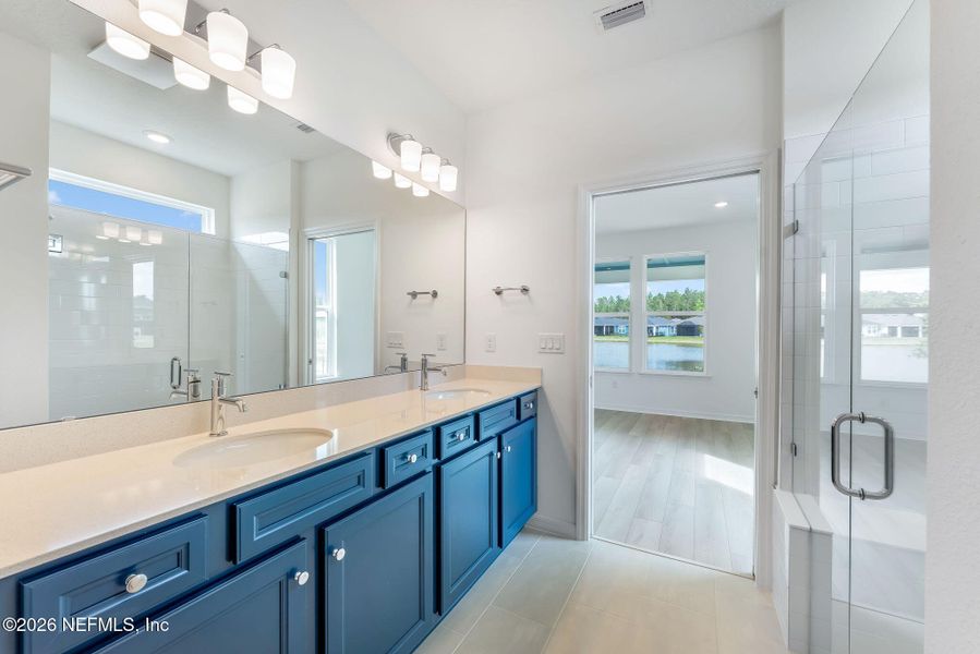 Furnished interior view inside a new home in Del Webb Wildlight, Wildlight (Image 6).