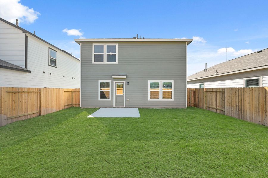 Exterior details and patio area of a home in Northpark South, Porter (Image 3). Exterior details and patio area of a home in Northpark South, Porter (Image 3).