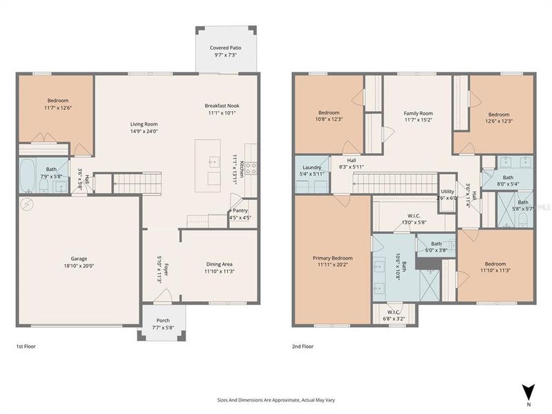 2D floor plan layout of this home in , Bradenton, FL (Image 5).
