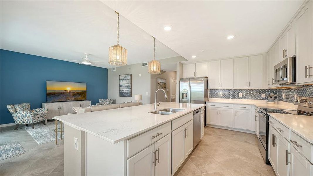 Furnished interior view inside a new home in , Venice (Image 14).