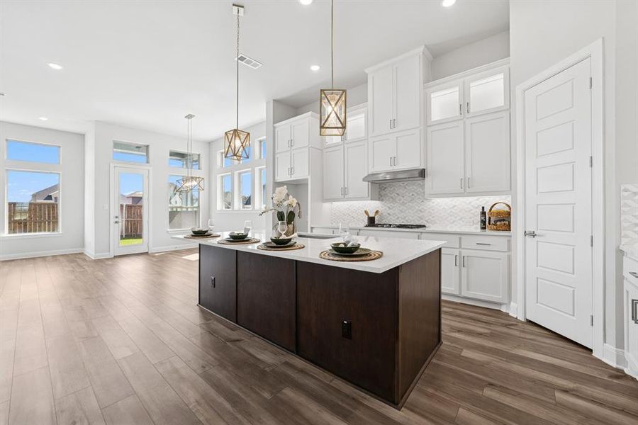 Furnished interior view inside a new home in Sandbrock Ranch, Aubrey (Image 9). Furnished interior view inside a new home in Sandbrock Ranch, Aubrey (Image 9).