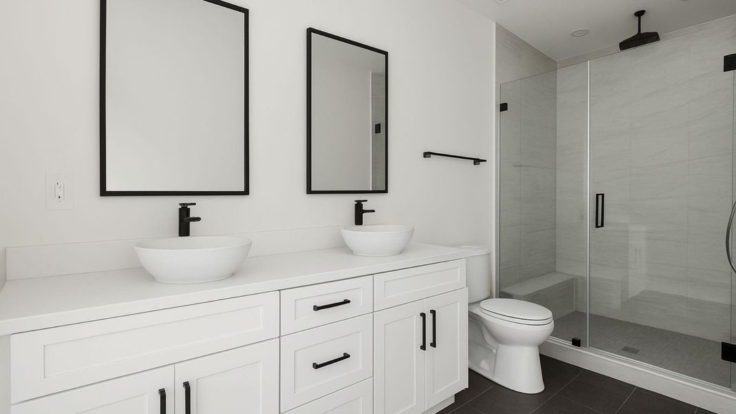 this is an example of the secondary shared bathroom