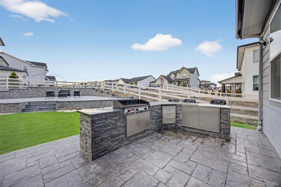 Exterior details and patio area of a home in , Parker (Image 25).