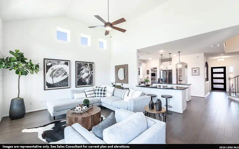 Furnished interior view inside a new home in Megan's Landing, Castroville (Image 4).
