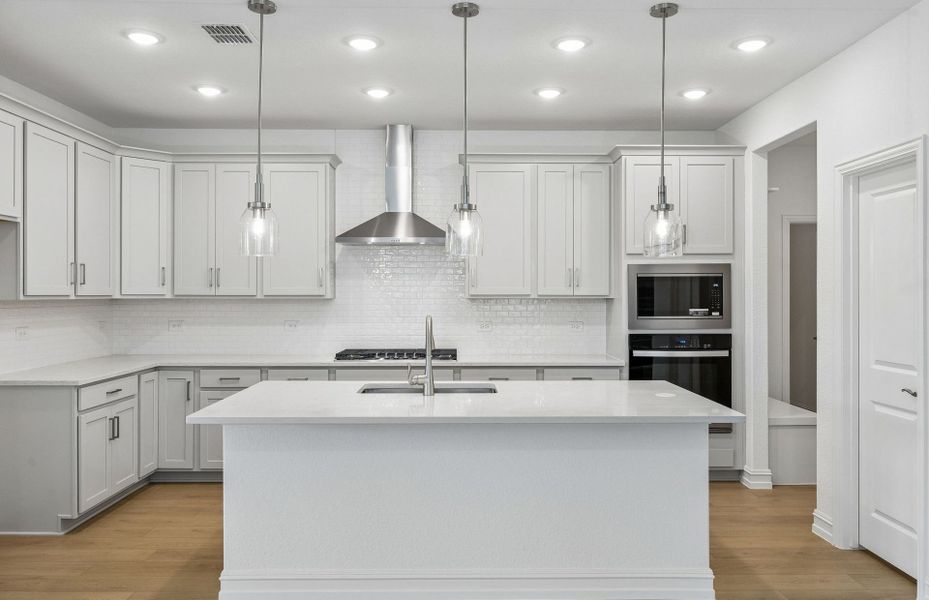 Furnished interior view inside a new home in Highland Lakes, McKinney (Image 9).