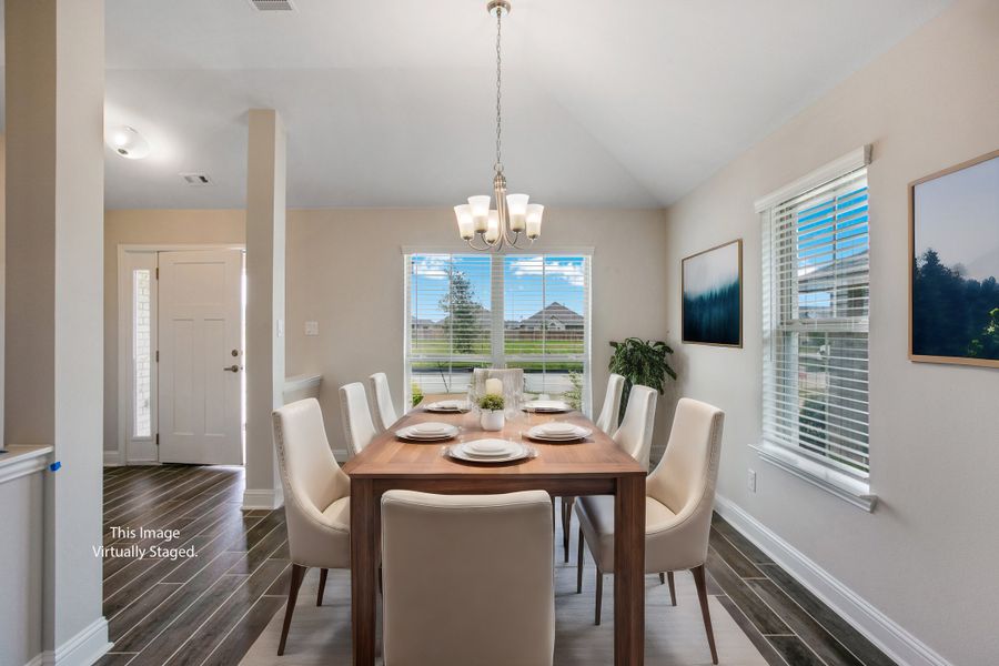 Furnished interior view inside a new home in Bayou Maison, Dickinson (Image 8).