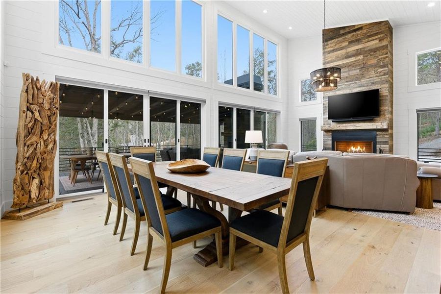 Furnished interior view inside a new home in , Blue Ridge (Image 6).