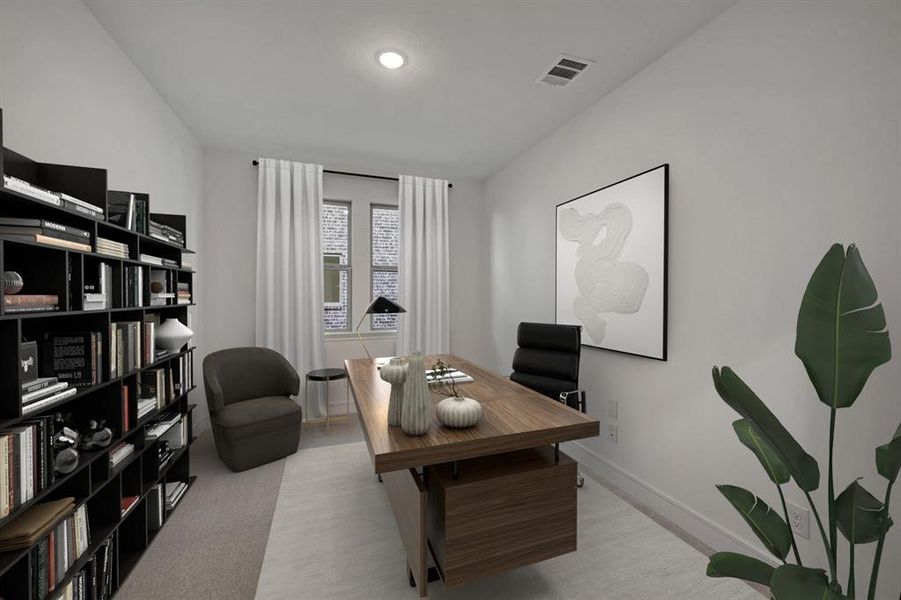 Furnished interior view inside a new home in Timberbrook, Justin (Image 6). Furnished interior view inside a new home in Timberbrook, Justin (Image 6).