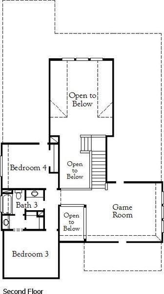 2D floor plan layout of this home in Legacy, League City, TX (Image 3). 2D floor plan layout of this home in Legacy, League City, TX (Image 3).