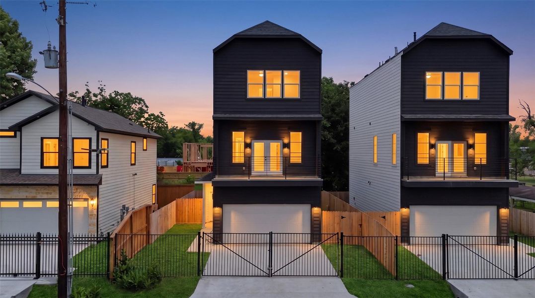Front exterior of a new home in , Houston, TX, highlighting curb appeal (Image 22). Front exterior of a new home in , Houston, TX, highlighting curb appeal (Image 22).