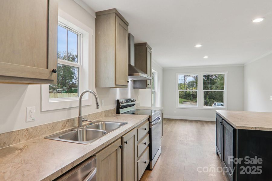 Furnished interior view inside a new home in , Asheville (Image 5). Furnished interior view inside a new home in , Asheville (Image 5).