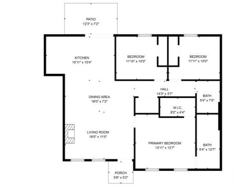 2D floor plan layout of this home in , Greenville, TX (Image 5). 2D floor plan layout of this home in , Greenville, TX (Image 5).