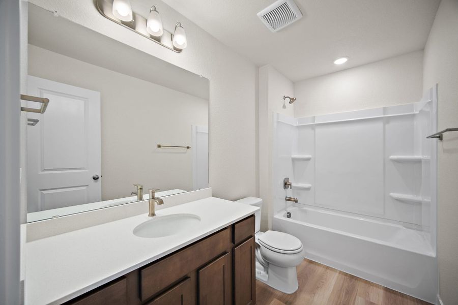 Furnished interior view inside a new home in Ridge at Lorson Ranch, Colorado Springs (Image 16).