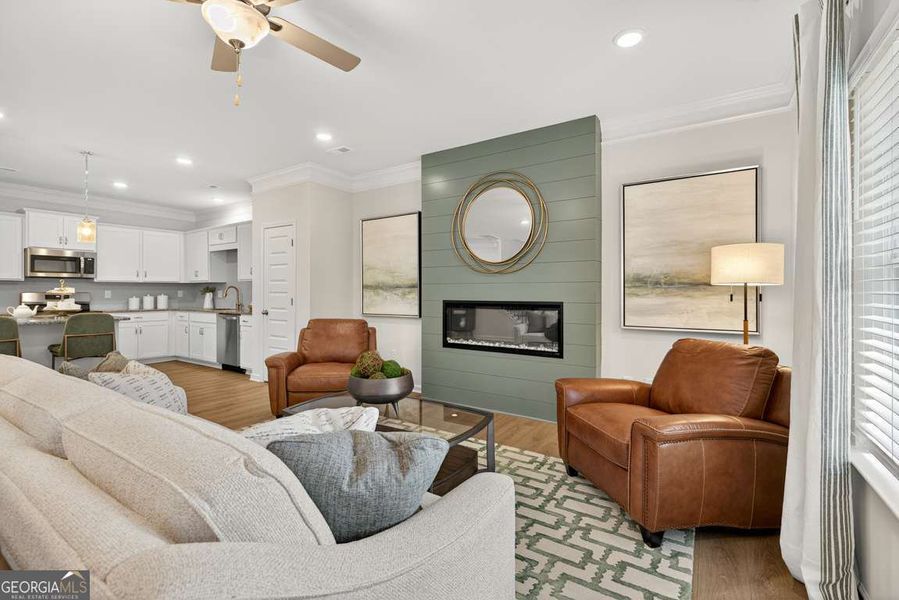 Furnished interior view inside a new home in Crescent Towns, Riverdale (Image 11).