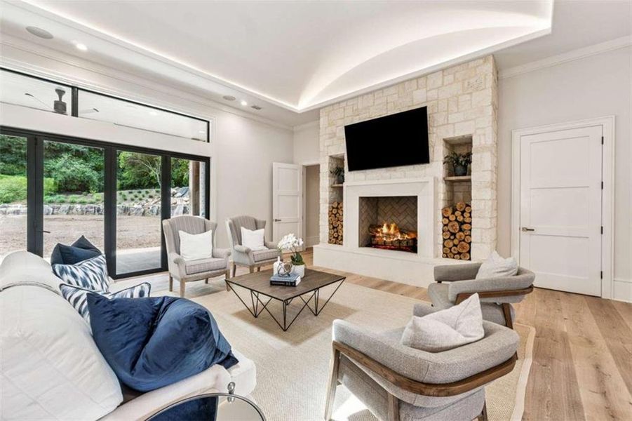 Furnished interior view inside a new home in , Cumming (Image 10). Furnished interior view inside a new home in , Cumming (Image 10).