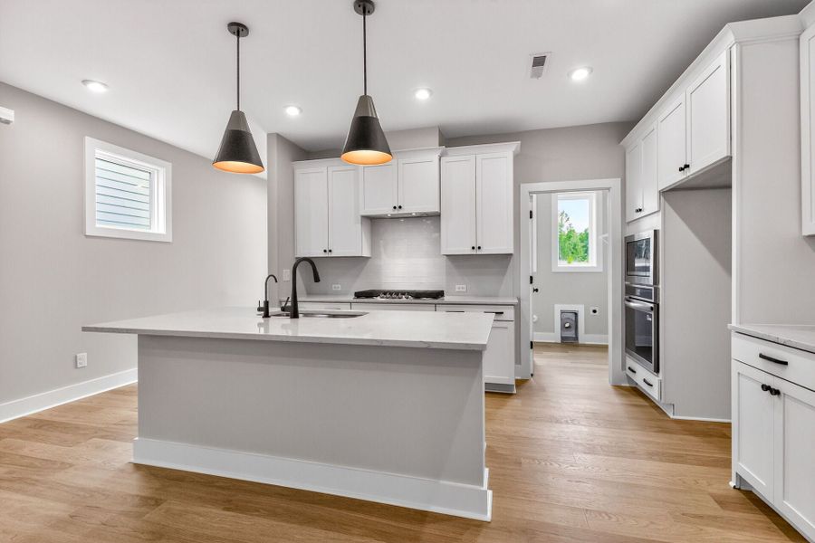 Representative furnished interior of a home built from the Onyx D by Homes by Dickerson in Chatham Park, Pittsboro (Image 10).