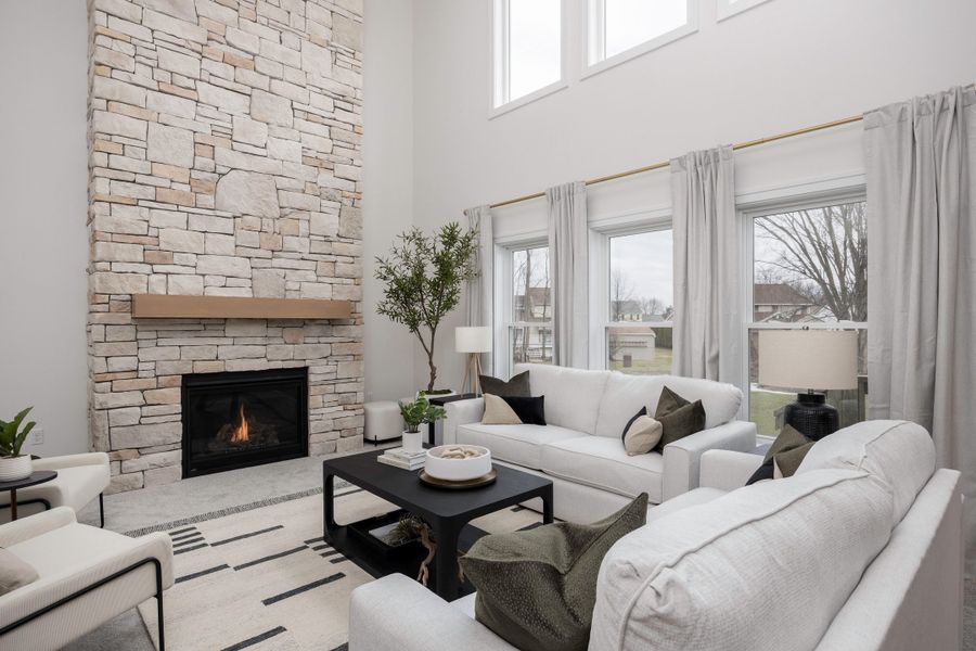 Representative furnished interior of a home built from the The Cambridge by Forbes Capretto Homes in Cannon Woods, Clarence (Image 8).