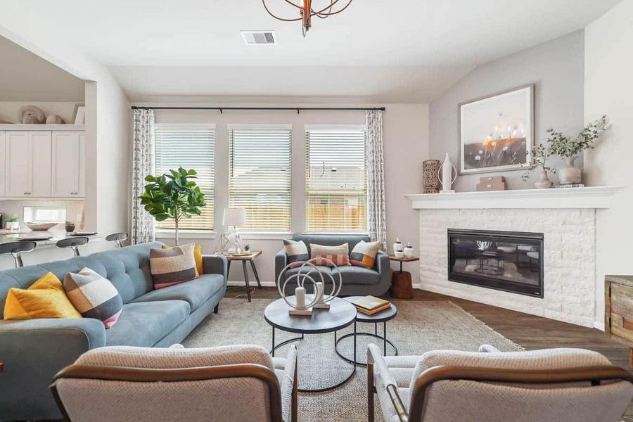 Furnished interior view inside a new home in The Trails, New Caney (Image 17).