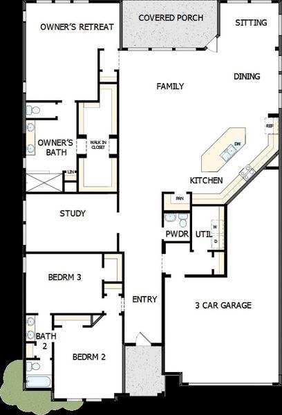 2D floor plan layout of this home in Myrtle Creek, Waxahachie, TX (Image 5). 2D floor plan layout of this home in Myrtle Creek, Waxahachie, TX (Image 5).